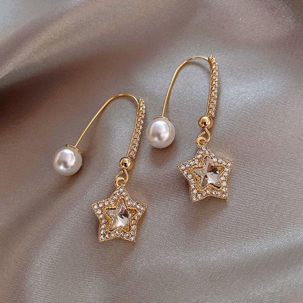 dangle & chandelier 2021 arrival exquisite rhinestone star gold color drop earrings for women long temperament pearl crystal pendant jewelry, Silver
dangle & chandelier 2021 arrival exquisite rhinestone star gold color drop earrings for women long temperament pearl crystal pendant jewelry, Silver