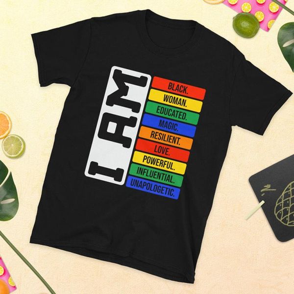 women's t-shirt i am black woman educated magic powerful women t shirts cotton colored lives matter tshirt rights pride movement top, White
women's t-shirt i am black woman educated magic powerful women t shirts cotton colored lives matter tshirt rights pride movement top, White