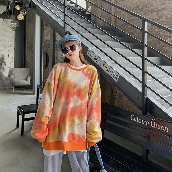 women's hoodies & sweatshirts autumn and winter korean style loose tie-dye color cute student, Black
women's hoodies & sweatshirts autumn and winter korean style loose tie-dye color cute student, Black