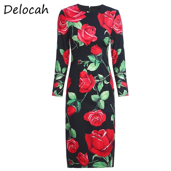 casual dresses delocah summer women slim party dress long sleeve rose floral print elegant fashion runway ladies pencil midi vestidosÂ, Black;gray
casual dresses delocah summer women slim party dress long sleeve rose floral print elegant fashion runway ladies pencil midi vestidosÂ, Black;gray