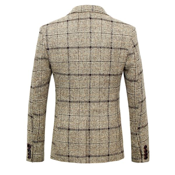 Casual 2021 New Male, British, Slim Fit Plaid Jacket Prom, Men's Clothes, Spring/fall for Men BV1K, White;black
Casual 2021 New Male, British, Slim Fit Plaid Jacket Prom, Men's Clothes, Spring/fall for Men BV1K, White;black