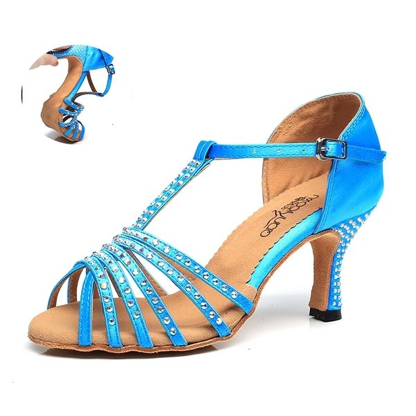 women rhinestione latin ballroom dance-shoes blue soft bottom bachata salsa sheos for dance girls practice latino dancing shoes h96 fc1s, Black
women rhinestione latin ballroom dance-shoes blue soft bottom bachata salsa sheos for dance girls practice latino dancing shoes h96 fc1s, Black