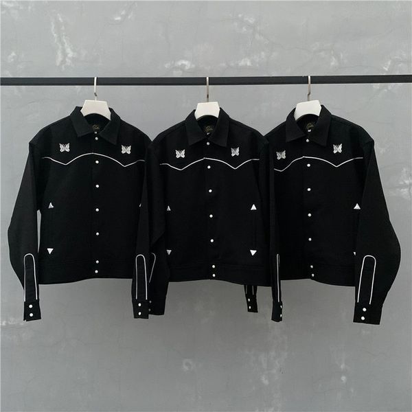 2021 new awge needles jacket women 1:1 high-quality vintage british style butterfly embroidery coats men clothing 03tl, Black;brown
2021 new awge needles jacket women 1:1 high-quality vintage british style butterfly embroidery coats men clothing 03tl, Black;brown