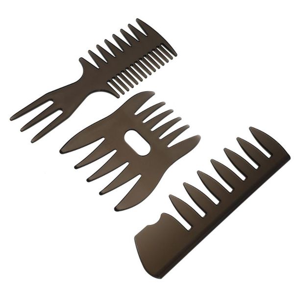hair brushes 1 set salon wide teeth comb hairdressing useful styling tools, Silver 
hair brushes 1 set salon wide teeth comb hairdressing useful styling tools, Silver
