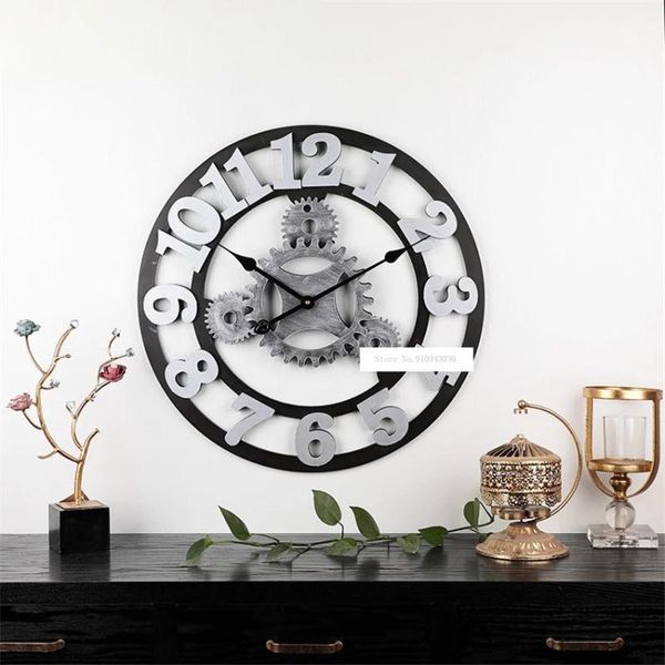 58cm gear vintage wall clock living room restaurant creative wooden wall clock decorate 3d mute single face wag-on-the-wall
58cm gear vintage wall clock living room restaurant creative wooden wall clock decorate 3d mute single face wag-on-the-wall