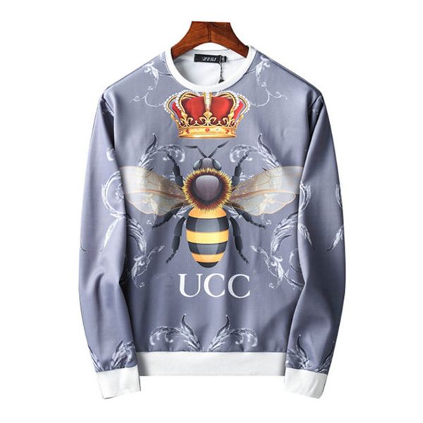 men's hoodies animal print embroidery new round neck long-sleeved jacket loose casual all-match sweater autumn and winter models m-3xl, Black
men's hoodies animal print embroidery new round neck long-sleeved jacket loose casual all-match sweater autumn and winter models m-3xl, Black