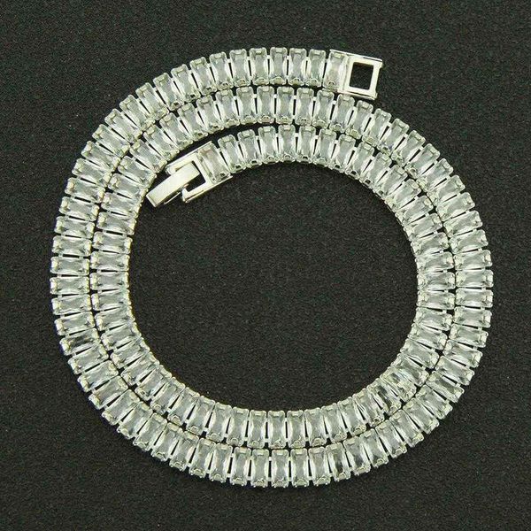 square magic wand neck ras necklace, 7mm wide, tennis chain, cuban tie, ice silver, all pebble crystal, 18 inch hip-hop jewelry q0809
square magic wand neck ras necklace, 7mm wide, tennis chain, cuban tie, ice silver, all pebble crystal, 18 inch hip-hop jewelry q0809