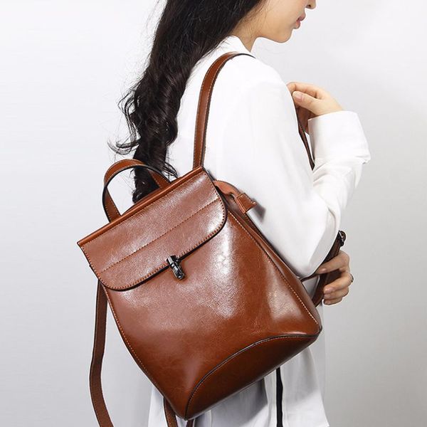 backpack style 2021 women genuine leather red black bags female cowhide solid girls simple design teenage shoulder bag bolsa
backpack style 2021 women genuine leather red black bags female cowhide solid girls simple design teenage shoulder bag bolsa