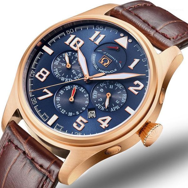 carnival men watches japan miyota automatic mechanical man watch he gas 150m waterproof multifunction clock c8675-2 wristwatche wristwatches, Slivery;brown
carnival men watches japan miyota automatic mechanical man watch he gas 150m waterproof multifunction clock c8675-2 wristwatche wristwatches, Slivery;brown