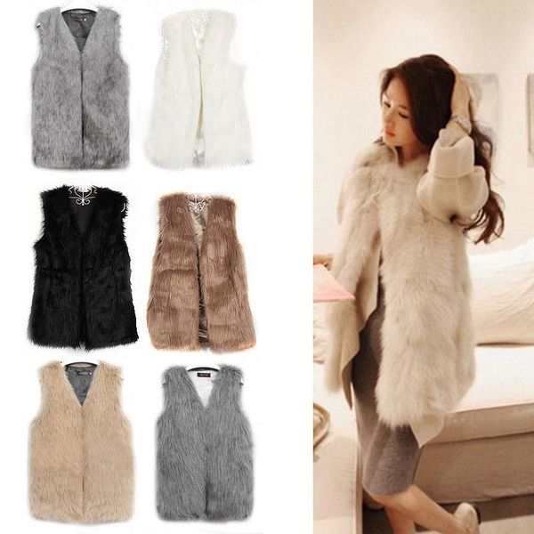 women's vests fashion women faux fur vest winter keep warm coat coats gilet veste ladies casual long cardigan waistcoat s-2xl h8, Black;white
women's vests fashion women faux fur vest winter keep warm coat coats gilet veste ladies casual long cardigan waistcoat s-2xl h8, Black;white