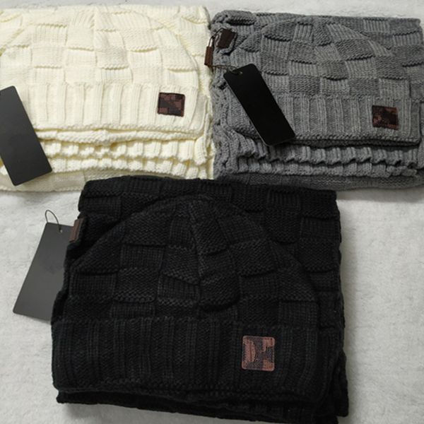 men designers hats scarves sets classic women winter brand beanie knitted cap scarf outdoor sports ski hat scarfs set, Blue;gray
men designers hats scarves sets classic women winter brand beanie knitted cap scarf outdoor sports ski hat scarfs set, Blue;gray