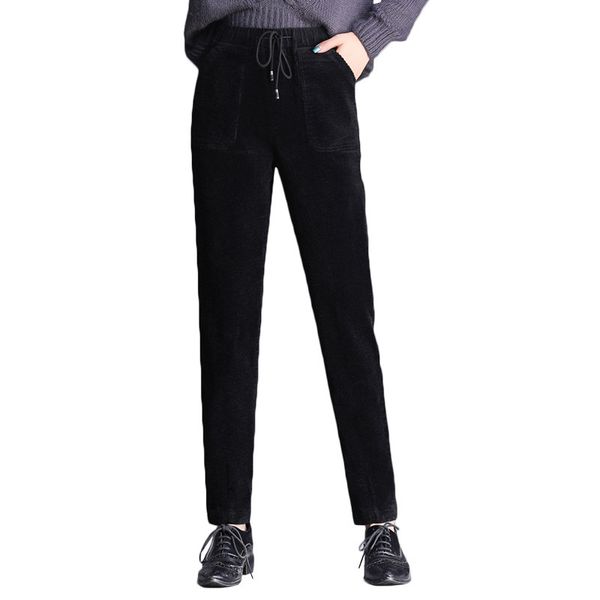 spring in autumn and winter new fashions high waist harem women's corduroy pants thick casual carrot ejvq, Black;white
spring in autumn and winter new fashions high waist harem women's corduroy pants thick casual carrot ejvq, Black;white