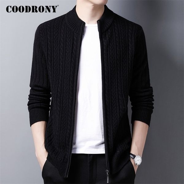 coodrony brand sweater men pure merino wool cardigan men clothing autumn winter thick warm sweatercoats c3012 201022, White;black
coodrony brand sweater men pure merino wool cardigan men clothing autumn winter thick warm sweatercoats c3012 201022, White;black