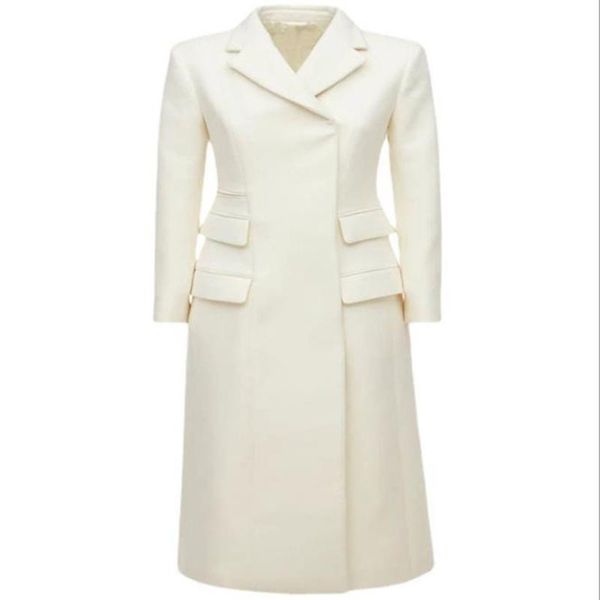 women's wool & blends autumn winter fashion ol white woolen overcoat women temperament slim multi-pocket back split outwear, Black
women's wool & blends autumn winter fashion ol white woolen overcoat women temperament slim multi-pocket back split outwear, Black