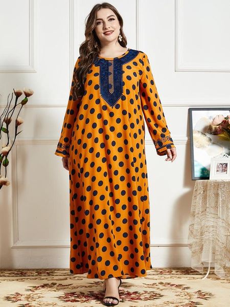 casual dresses woman dress 2021 spring autumn long sleeve embroidery polka dot print loose plus size maxi, Black;gray
casual dresses woman dress 2021 spring autumn long sleeve embroidery polka dot print loose plus size maxi, Black;gray