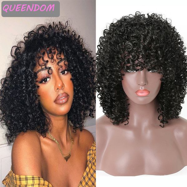 short afro kinky curly wig 14 inch natural color afro curly synthetic wigs with bangs heat resistant cosplay wig for black women
short afro kinky curly wig 14 inch natural color afro curly synthetic wigs with bangs heat resistant cosplay wig for black women