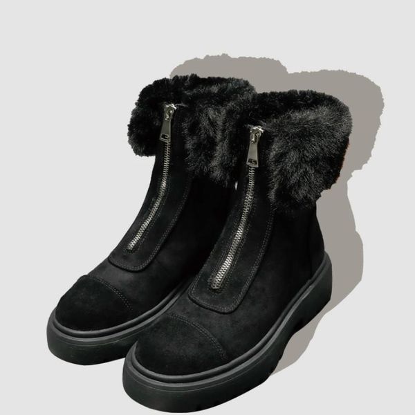 boots women winter plush warm ankle snow with zippers ladies fur platform shoes woman comfort thick botas mujer u11-49, Black
boots women winter plush warm ankle snow with zippers ladies fur platform shoes woman comfort thick botas mujer u11-49, Black