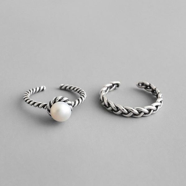 wedding rings punk street vintage 100% 925 sterling silver simple geometric twisted simulated pearl for women luxury fine jewelry, Slivery;golden
wedding rings punk street vintage 100% 925 sterling silver simple geometric twisted simulated pearl for women luxury fine jewelry, Slivery;golden