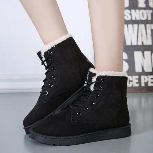 boots women winter warm ankle casual faux suede lace-up snow shoes 2021 fashion woman botas mujer, Black
boots women winter warm ankle casual faux suede lace-up snow shoes 2021 fashion woman botas mujer, Black