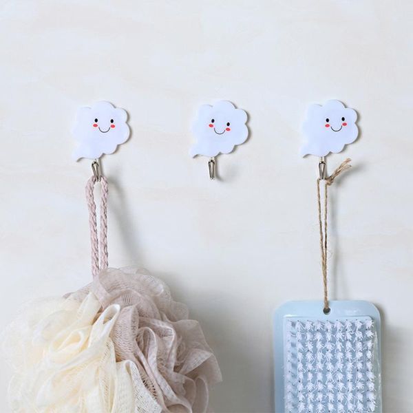 hooks & rails 3pcs self-adhesive clouds hanger wall hanging door key bathroom sticks clothes towel holder racks kitchen accessories
hooks & rails 3pcs self-adhesive clouds hanger wall hanging door key bathroom sticks clothes towel holder racks kitchen accessories