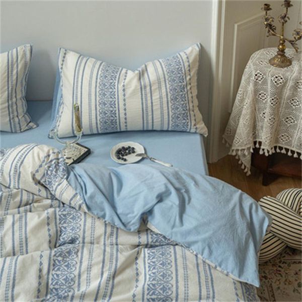 bedding sets retro style set yarn-dyed jacquard washed cotton 4pcs bohemian duvet cover bed sheet pillowcase simple striped
bedding sets retro style set yarn-dyed jacquard washed cotton 4pcs bohemian duvet cover bed sheet pillowcase simple striped