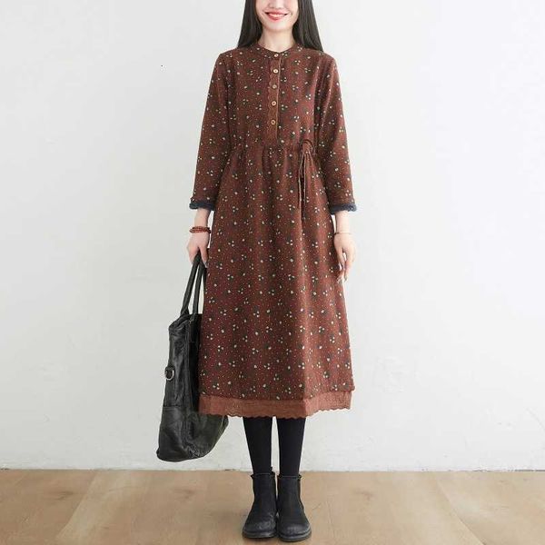 2021 autumn lace floral large women's loose and slim waist cotton linen drs, Black;gray
2021 autumn lace floral large women's loose and slim waist cotton linen drs, Black;gray