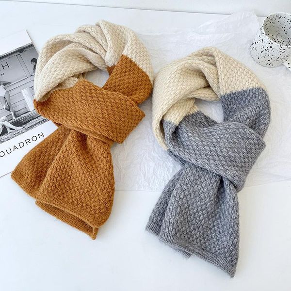 scarves han edition of the color matching knitting wool scarf shawls qiu dong with thick warm fashion leisure joker neck guard, Blue;gray
scarves han edition of the color matching knitting wool scarf shawls qiu dong with thick warm fashion leisure joker neck guard, Blue;gray