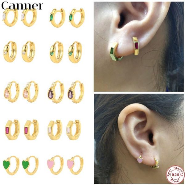 hoop & huggie 100% real s925 sterling silver heart enamel earring shiny zircon pendientes spring summer jewelry for women wedding gifts, Golden;silver
hoop & huggie 100% real s925 sterling silver heart enamel earring shiny zircon pendientes spring summer jewelry for women wedding gifts, Golden;silver