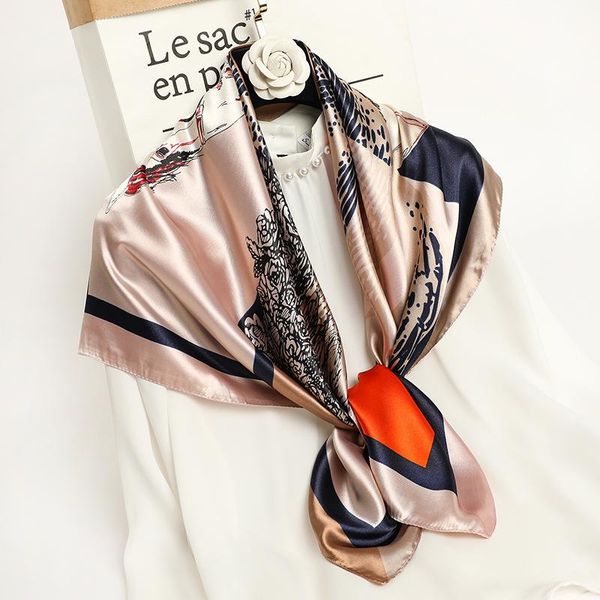 scarves silk square scarf for women neck foulard shawl wrap neckerchief pashmina bandana spring hijab 90*90cm 2021, Blue;gray
scarves silk square scarf for women neck foulard shawl wrap neckerchief pashmina bandana spring hijab 90*90cm 2021, Blue;gray