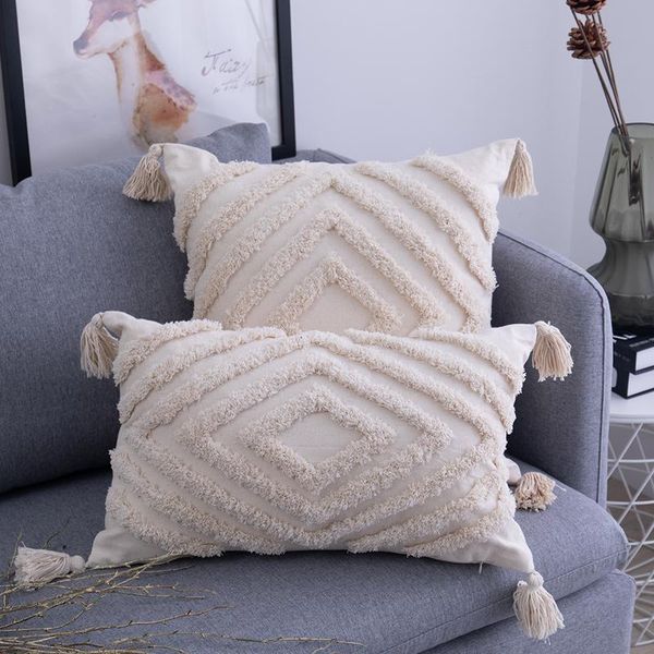 tassels cushioncover beige boho pillowcase with tassels tufted home decor handmade woven pillowcase sofa living room decoration
tassels cushioncover beige boho pillowcase with tassels tufted home decor handmade woven pillowcase sofa living room decoration