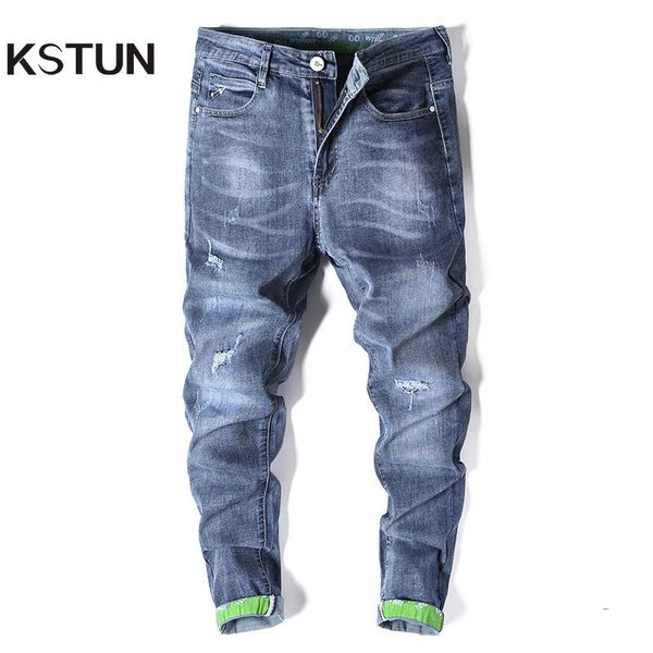 men's jeans ripped men stretch blue slim fit biker pants spring autumn streetwear hip hop distressed patched male long trousers
men's jeans ripped men stretch blue slim fit biker pants spring autumn streetwear hip hop distressed patched male long trousers