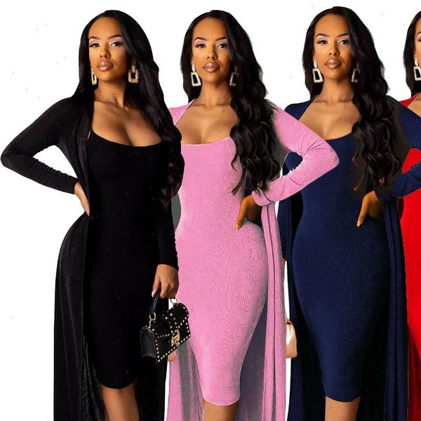 winter women set sleeveless strap dress long sleeve long cape night club tracksuits two piece suit street bandage ym 8520, Gray
winter women set sleeveless strap dress long sleeve long cape night club tracksuits two piece suit street bandage ym 8520, Gray