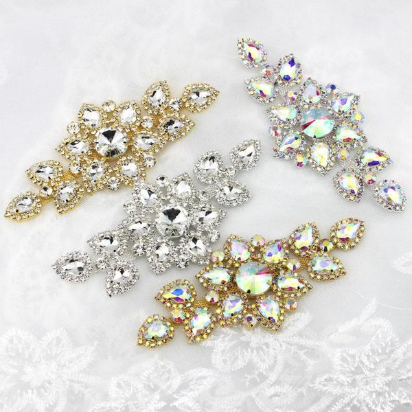 wedding sashes 1 pcs 6.3x13.5cm full color option sewing on rhinestone applique silver base clear crystal rhinestones diy evening dress, White
wedding sashes 1 pcs 6.3x13.5cm full color option sewing on rhinestone applique silver base clear crystal rhinestones diy evening dress, White