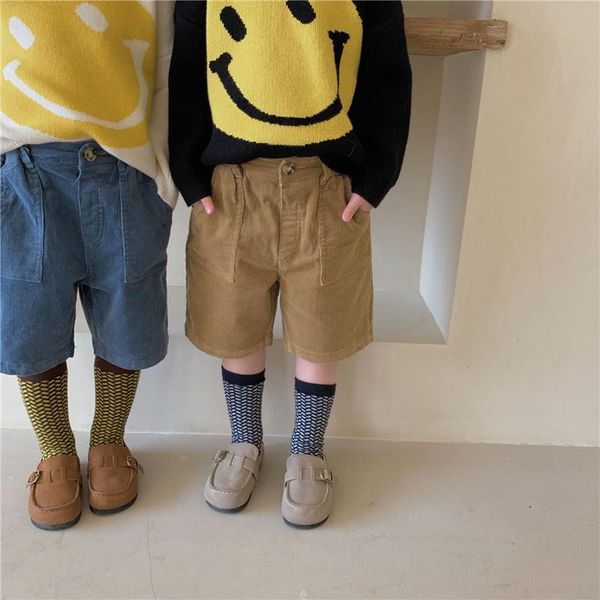 spring kids solid color corduroy shorts children casual all-match knee length pants, Black
spring kids solid color corduroy shorts children casual all-match knee length pants, Black