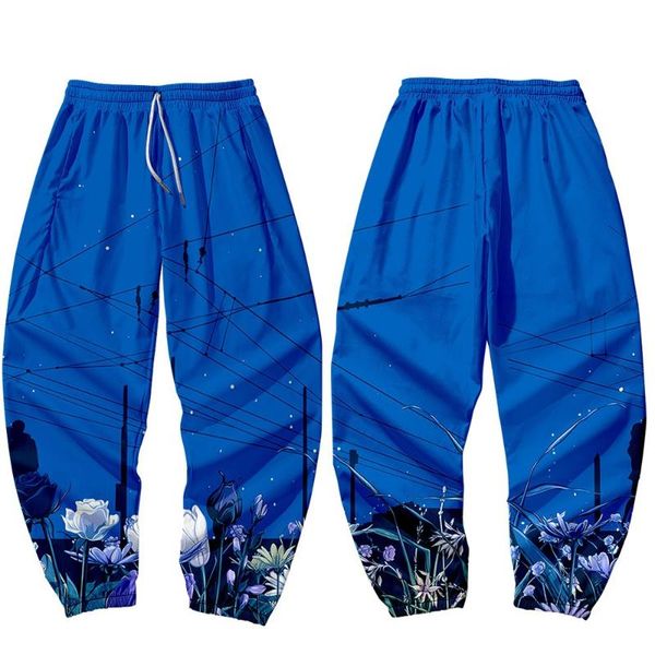men's pants men loose cargo blue floral print trousers streetwear hip hop joggers sport casual sweatpants, Black
men's pants men loose cargo blue floral print trousers streetwear hip hop joggers sport casual sweatpants, Black