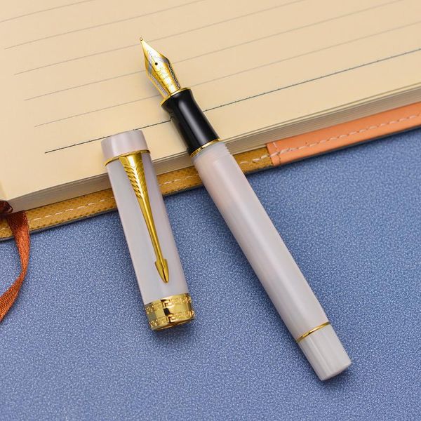 fountain pens jinhao 100a resin pen light gray ink arrow clip iridium ef/f/m/bent nib with converter for business office school
fountain pens jinhao 100a resin pen light gray ink arrow clip iridium ef/f/m/bent nib with converter for business office school