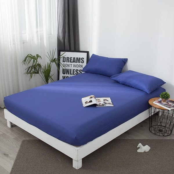 sheets & sets 1pc fitted bed sheet mattress cover four corners with elastic band solid color sabanas cama 150x200cm(no case
sheets & sets 1pc fitted bed sheet mattress cover four corners with elastic band solid color sabanas cama 150x200cm(no case