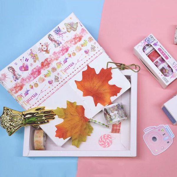 6pcs/pack lovely twelve constellations girl universe moon washi tape scrapbooking paper masking tapes stationery label stickers
6pcs/pack lovely twelve constellations girl universe moon washi tape scrapbooking paper masking tapes stationery label stickers