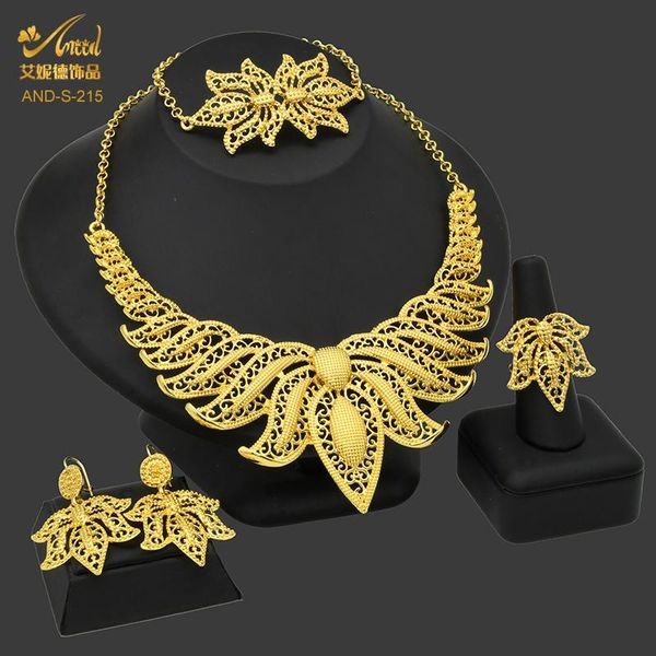 earrings & necklace flower jewelry set wedding african gold color bracelet earring ring dubai nigerian 24k plated jewellery sets, Silver
earrings & necklace flower jewelry set wedding african gold color bracelet earring ring dubai nigerian 24k plated jewellery sets, Silver