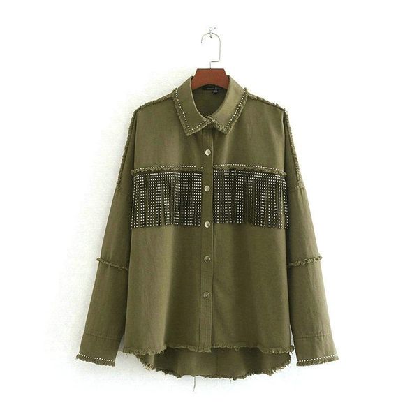 women's jackets beige cotton tassel coat loose long-sleeved autumn and winter ladies elegant, Black;brown
women's jackets beige cotton tassel coat loose long-sleeved autumn and winter ladies elegant, Black;brown