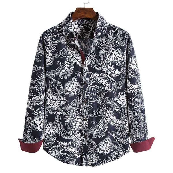 men's casual shirts men floral print shirt 2021 male blouse summer autumn long sleeve hawaiian clothes, White;black
men's casual shirts men floral print shirt 2021 male blouse summer autumn long sleeve hawaiian clothes, White;black