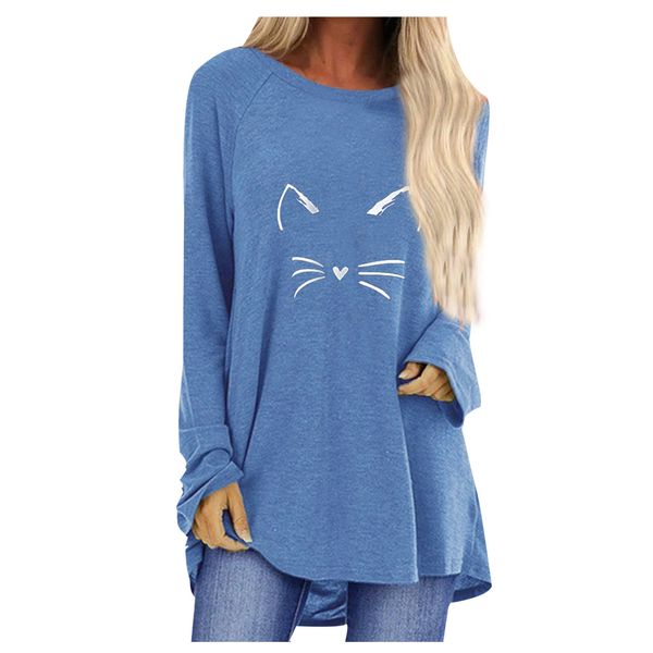 2020 spring t shirt women t-shirt oversized casual loose long sleeve female jumper pullover plus size irregular hem tshirt, Gray
2020 spring t shirt women t-shirt oversized casual loose long sleeve female jumper pullover plus size irregular hem tshirt, Gray
