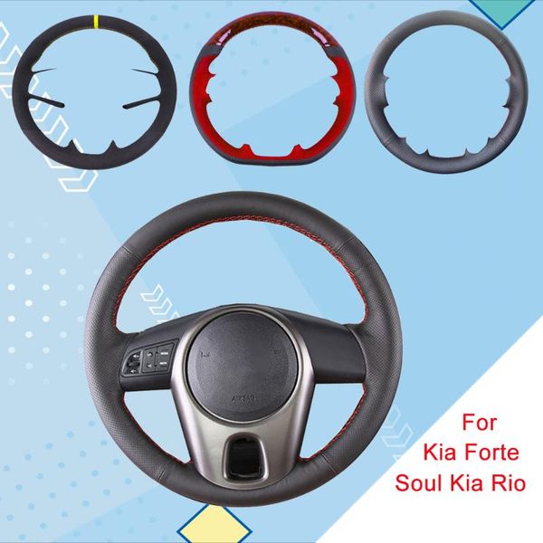 steering wheel covers customized car cover for kia forte 2009-2014 soul rio leather braiding
steering wheel covers customized car cover for kia forte 2009-2014 soul rio leather braiding