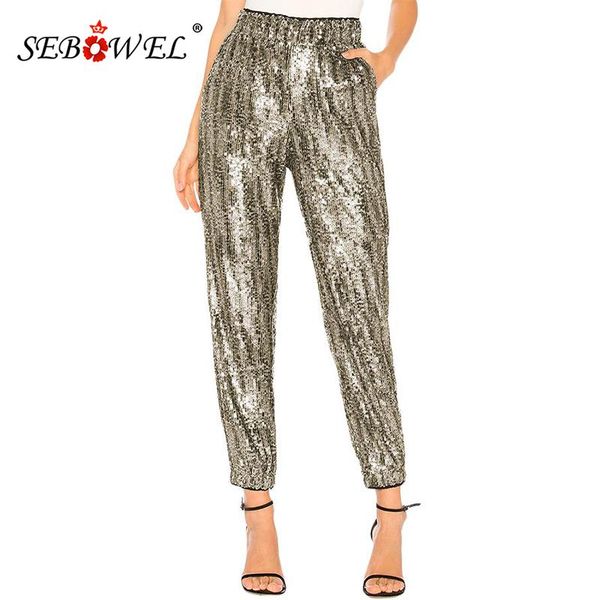 women's pants & capris sebowel glitter gold elastic high waist sequin harem women autumn casual trousers female club pant bottoms xl, Black;white
women's pants & capris sebowel glitter gold elastic high waist sequin harem women autumn casual trousers female club pant bottoms xl, Black;white