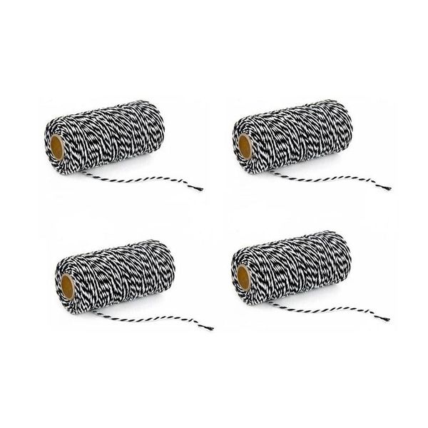 yarn 4 pcs colourful cotton twine bakers rope string for artworks diy crafts packaging decor, Black;white
yarn 4 pcs colourful cotton twine bakers rope string for artworks diy crafts packaging decor, Black;white