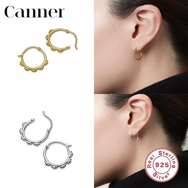 hoop & huggie canner 100% 925 sterling silver earrings for women small spherical ear buckle fine jewelry pendientes w5, Golden;silver
hoop & huggie canner 100% 925 sterling silver earrings for women small spherical ear buckle fine jewelry pendientes w5, Golden;silver