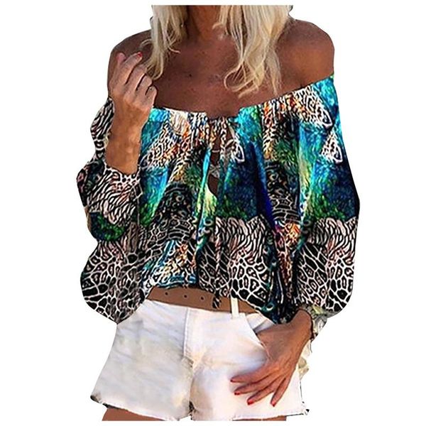 women's t-shirt printed one-shoulder summer ladies fashion casual retro print a v-neck flared sleeve chiffon shirt, White
women's t-shirt printed one-shoulder summer ladies fashion casual retro print a v-neck flared sleeve chiffon shirt, White
