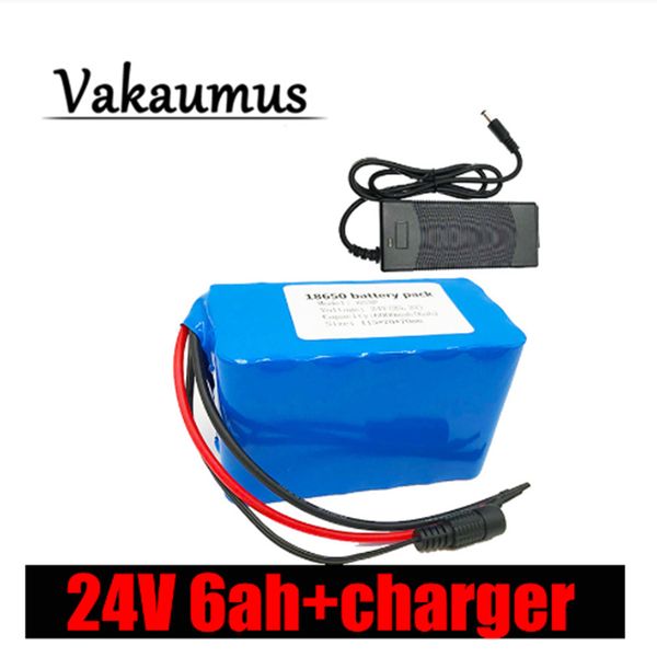 vakaumus 24v 6ah lithium battery 6s 3p 18650 pack 25.2v 6000mah for 200w 250w 300w 350w motor with 15a bms and 2a charger
vakaumus 24v 6ah lithium battery 6s 3p 18650 pack 25.2v 6000mah for 200w 250w 300w 350w motor with 15a bms and 2a charger