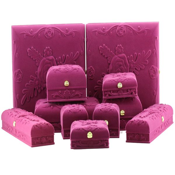 wholesale velvet jewelry packaging box rose red wedding diamond ring proposal box necklace earring bracelet storage gift box, Black;white
wholesale velvet jewelry packaging box rose red wedding diamond ring proposal box necklace earring bracelet storage gift box, Black;white