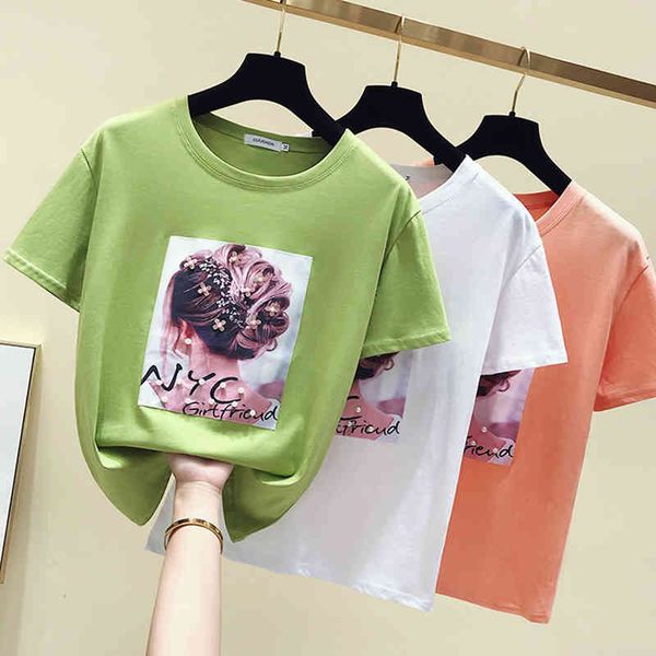 women's t-shirt short-sleeve shirt with short sleeves and a woman's cotton t-shirt d4ha, White
women's t-shirt short-sleeve shirt with short sleeves and a woman's cotton t-shirt d4ha, White